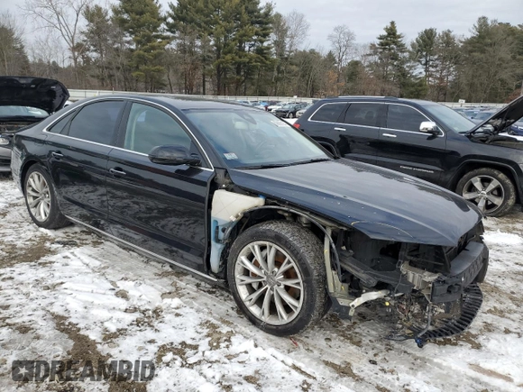 2013 Audi A8 3.0L z VIN WAUAGAFD7DN001507, wystawiony jako Copart lot #82858154 z przebiegiem 125 735 mil mil oraz Czysty tytuł • Clean title. Historia ofert i sprzedaży dostępna na DreamBid. Obrazek 4.