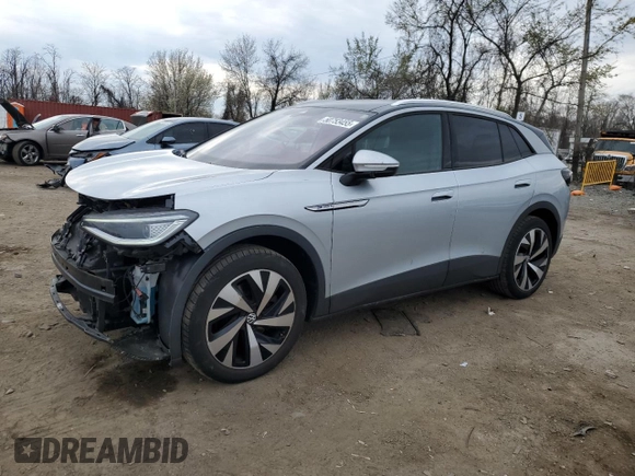 2022 Volkswagen ID.4 Pro S z VIN WVGUNPE23NP063013, wystawiony jako Copart lot #50753455 z przebiegiem 38 594 mil mil oraz Szkoda całkowita • Salvage title. Historia ofert i sprzedaży dostępna na DreamBid. Obrazek 1.