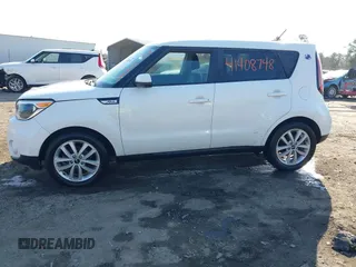 2018 Kia Soul + with VIN KNDJP3A5XJ7604109, listed as a IAAI auction lot 41408748 with 164,457 mi miles. Bid and sale history available at carsss.com. Image 14.