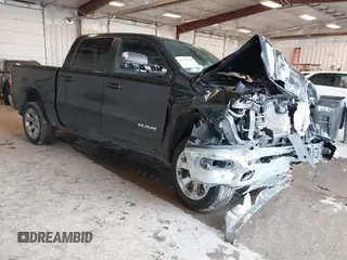 2022 Ram 1500 Big Horn with VIN 1C6RRFFG3NN345917, listed as a IAAI auction lot 41673735 with 33,972 mi miles. Bid and sale history available at carsss.com. Image 1.