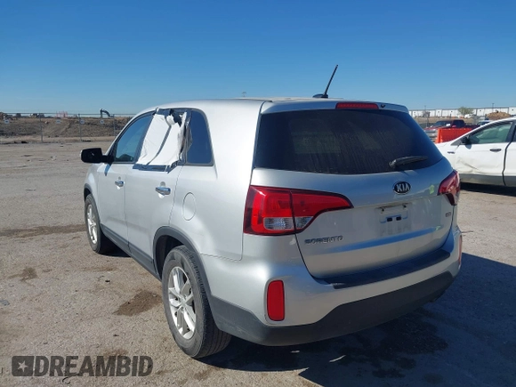 2014 Kia Sorento LX with VIN 5XYKT3A69EG454267, listed as a IAAI auction lot 41865480 with 150,922 mi miles. Bid and sale history available at carsss.com. Image 3.