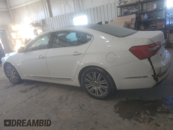 2015 Kia Cadenza Premium with VIN KNALN4D72F5194052, listed as a Copart auction lot 46160655 with 188,667 mi miles and Salvage Title. Bid and sale history available at carsss.com. Image 2.