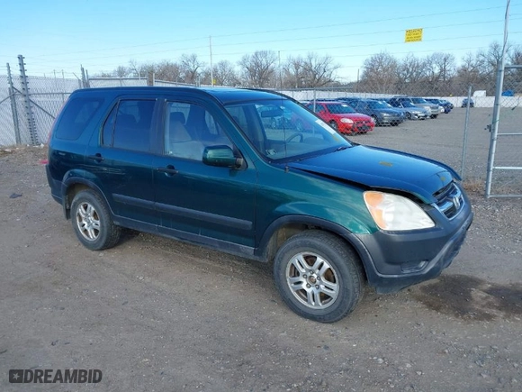 2002 Honda CR-V EX with VIN JHLRD78852C003754, listed as a IAAI auction lot 42017163 with 210,922 mi miles. Bid and sale history available at carsss.com. Image 1.