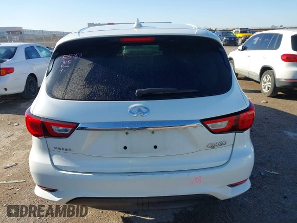 2016 Infiniti QX60 with VIN 5N1AL0MN7GC507726, listed as a IAAI auction lot 41754036 with 167,213 mi miles. Bid and sale history available at carsss.com. Image 16.