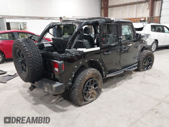 2024 Jeep Wrangler Willys z VIN 1C4RJXN66RW162106, wystawiony jako IAAI lot #41749436 z przebiegiem 15 625 mil mil oraz . Historia ofert i sprzedaży dostępna na DreamBid. Obrazek 4.