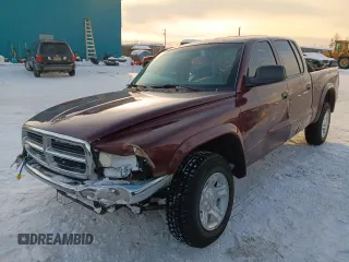 2002 Dodge Dakota SLT with VIN 1B7HG48N92S592088, listed as a Copart auction lot 66957145 with 227,873 mi miles and Non repairable. Bid and sale history available at DreamBid. Image 1.