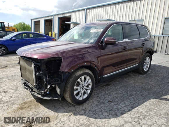 2020 Kia Telluride LX z VIN 5XYP2DHC1LG072144, wystawiony jako Copart lot #55574225 z przebiegiem 92 183 mil mil oraz Szkoda całkowita • Salvage title. Historia ofert i sprzedaży dostępna na DreamBid. Obrazek 1.