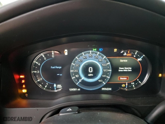2016 Cadillac Escalade Platinum with VIN 1GYS4DKJ3GR354153, listed as a Copart auction lot 82494394 with 124,561 mi miles and Salvage Title. Bid and sale history available at carsss.com. Image 9.