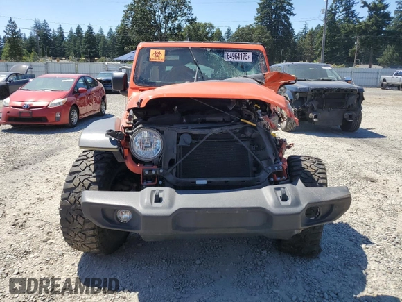 2018 Jeep Wrangler Unlimited Sport с VIN 1C4HJXDG8JW183775, выставлен на аукционе Copart как лот 64964175 с пробегом Не указан миль и Списание • Salvage title. История ставок и продаж доступна на DreamBid. Изображение 5.
