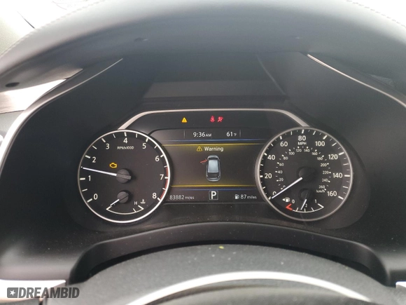 2016 Nissan Murano S with VIN 5N1AZ2MHXGN167898, listed as a Copart auction lot 48128895 with 83,882 mi miles and Salvage Title. Bid and sale history available at carsss.com. Image 9.