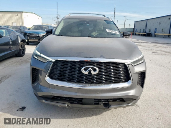 2023 Infiniti QX60 Sensory with VIN 5N1DL1GS6PC331997, listed as a Copart auction lot 50126055 with 37,710 mi miles and Salvage title. Bid and sale history available at DreamBid. Image 5.