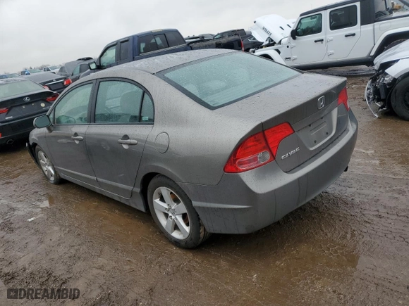 2008 Honda Civic Sdn EX with VIN 1HGFA16808L039175, listed as a Copart auction lot 48292785 with 122,534 mi miles and Salvage Title. Bid and sale history available at carsss.com. Image 2.