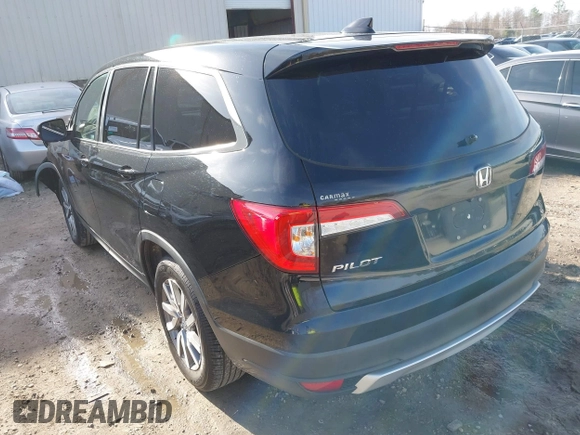 2020 Honda Pilot EX-L with VIN 5FNYF5H52LB003289, listed as a IAAI auction lot 41563075 with 151,682 mi miles. Bid and sale history available at carsss.com. Image 3.