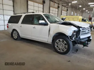 2013 Ford Expedition Max Limited with VIN 1FMJK2A52DEF00802, listed as a Copart auction lot 56463795 with 161,752 mi miles and Salvage title. Bid and sale history available at DreamBid. Image 4.