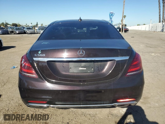 2018 Mercedes-Benz S 560 with VIN WDDUG8DB2JA369175, listed as a Copart auction lot 50404675 with 50,311 mi miles and Salvage Title. Bid and sale history available at carsss.com. Image 6.