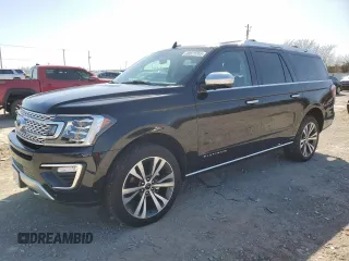 2021 Ford Expedition Max Platinum with VIN 1FMJK1MT1MEA01977, listed as a Copart auction lot 48873765 with 47,820 mi miles and Clean title. Bid and sale history available at DreamBid. Image 1.