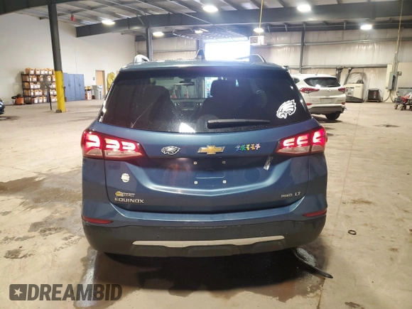 2024 Chevrolet Equinox LT with VIN 3GNAXUEG1RL177483, listed as a Copart auction lot 47187225 with 22,107 mi miles and Salvage Title. Bid and sale history available at DreamBid. Image 6.