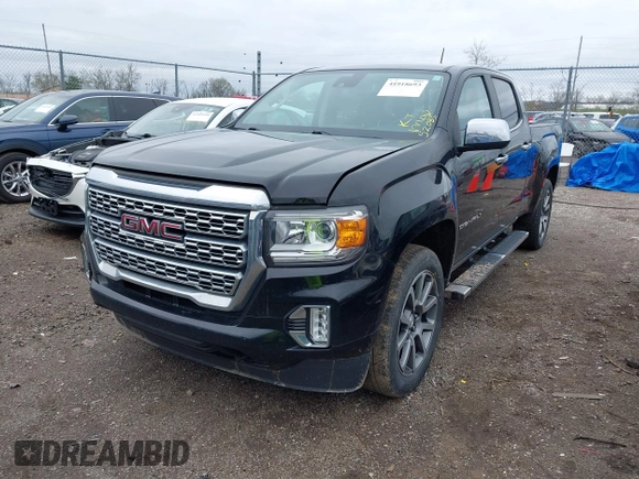 2021 GMC Canyon 4WD Denali with VIN 1GTG6EEN6M1260580, listed as a IAAI auction lot 41918693 with 52,085 mi miles. Bid and sale history available at carsss.com. Image 17.