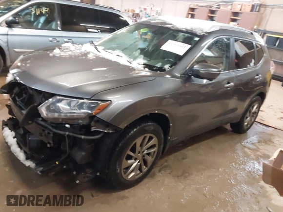 2014 Nissan Rogue S with VIN 5N1AT2MVXEC829351, listed as a IAAI auction lot 41903065 with 146,736 mi miles. Bid and sale history available at carsss.com. Image 2.