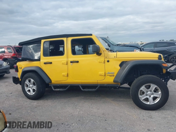 2020 Jeep Wrangler Unlimited Sport Altitude с VIN 1C4HJXDG8LW215899, выставлен на аукционе IAAI как лот 40909335 с пробегом 41 356 миль миль и . История ставок и продаж доступна на DreamBid. Изображение 14.