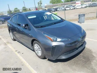 2022 Toyota Prius L Eco with VIN JTDKAMFU5N3160694, listed as a IAAI auction lot 41874909 with 80,376 mi miles. Bid and sale history available at carsss.com. Image 1.
