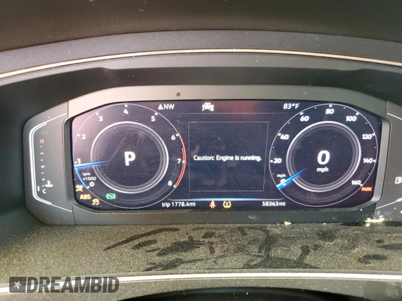 2020 Volkswagen Tiguan SE z VIN 3VV3B7AXXLM138188, wystawiony jako Copart lot #52787085 z przebiegiem 58 363 mil mil oraz Szkody całkowita. Historia ofert i sprzedaży dostępna na DreamBid. Obrazek 9.