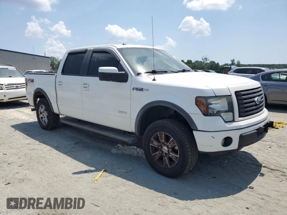 2012 Ford F-150 XL with VIN 1FTFW1ET8CFA98987, listed as a Copart auction lot 61752515 with 219,581 mi miles and Salvage title. Bid and sale history available at DreamBid. Image 4.