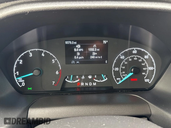 2020 Ford Transit with VIN 1FDWU8PG4LKA26945, listed as a Copart auction lot 57651985 with 9,378 mi miles and Clean title. Bid and sale history available at DreamBid. Image 8.