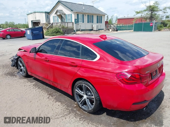 2019 BMW 4 Series 430i xDrive with VIN WBA4J3C52KBL08380, listed as a IAAI auction lot 42090838 with 91,421 mi miles and . Bid and sale history available at DreamBid. Image 3.