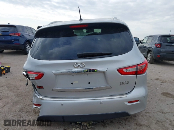 2013 Infiniti JX35 with VIN 5N1AL0MM8DC352896, listed as a IAAI auction lot 41561639 with 158,533 mi miles and . Bid and sale history available at DreamBid. Image 17.