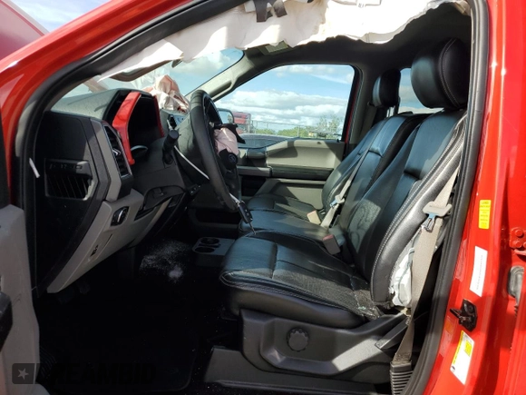 2019 Ford F-150 XL with VIN 1FTEW1CB2KFA66802, listed as a Copart auction lot 75010764 with 81,411 mi miles and Salvage title. Bid and sale history available at DreamBid. Image 7.