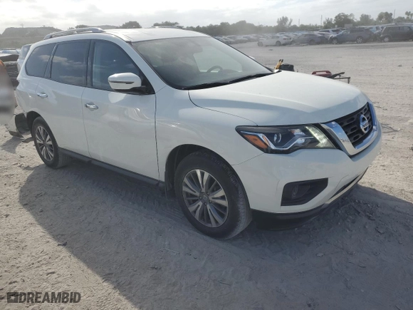 2020 Nissan Pathfinder S with VIN 5N1DR2AN0LC645047, listed as a Copart auction lot 84699254 with 43,275 mi miles and Salvage Title. Bid and sale history available at carsss.com. Image 4.