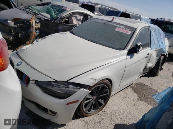 2015 BMW 3 Series 320i with VIN WBA3B1C53FK140638, listed as a Copart auction lot 42840035 with 0 mi miles and Salvage Title. Bid and sale history available at carsss.com. Image 1.