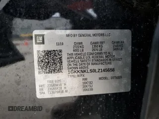 2020 GMC Acadia SLE with VIN 1GKKNKLS0LZ145658, listed as a Copart auction lot 84727964 with 42,556 mi miles and Salvage Title. Bid and sale history available at carsss.com. Image 13.