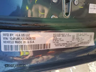 2020 Jeep Cherokee Latitude Plus z VIN 1C4PJMLX9LD636733, wystawiony jako Copart lot #86963844 z przebiegiem 54 194 mil mil oraz Szkoda całkowita • Salvage title. Historia ofert i sprzedaży dostępna na DreamBid. Obrazek 13.