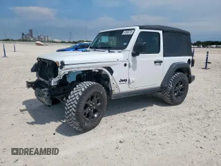 2022 Jeep Wrangler Sport S с VIN 1C4GJXAG5NW259605, выставлен на аукционе Copart как лот 57659775 с пробегом 14 864 миль миль и Списание • Salvage title. История ставок и продаж доступна на DreamBid. Изображение 1.