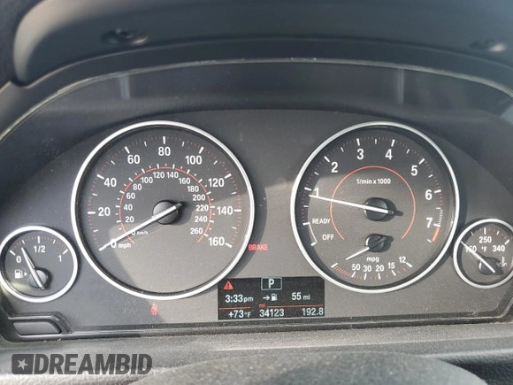 2016 BMW 3 Series 328i xDrive z VIN WBA8E3G54GNU05280, wystawiony jako Copart lot #58144325 z przebiegiem 34 123 mil mil oraz Szkoda całkowita • Salvage title. Historia ofert i sprzedaży dostępna na DreamBid. Obrazek 9.