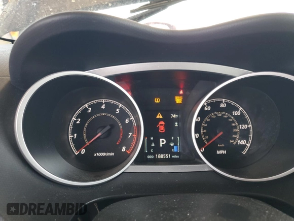 2011 Mitsubishi Outlander SE with VIN JA4AS3AW5BU032435, listed as a Copart auction lot 57163715 with 188,551 mi miles and Clean title. Bid and sale history available at DreamBid. Image 9.