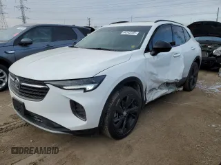 2022 Buick Envision Preferred with VIN LRBAZLR47ND049177, listed as a Copart auction lot 44142335 with 38,641 mi miles and Salvage Title. Bid and sale history available at carsss.com. Image 1.