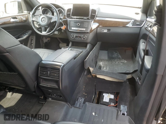 2017 Mercedes-Benz GLS 450 with VIN 4JGDF6EE6HA810516, listed as a Copart auction lot 57375224 with 63,440 mi miles and Salvage Title. Bid and sale history available at DreamBid. Image 8.
