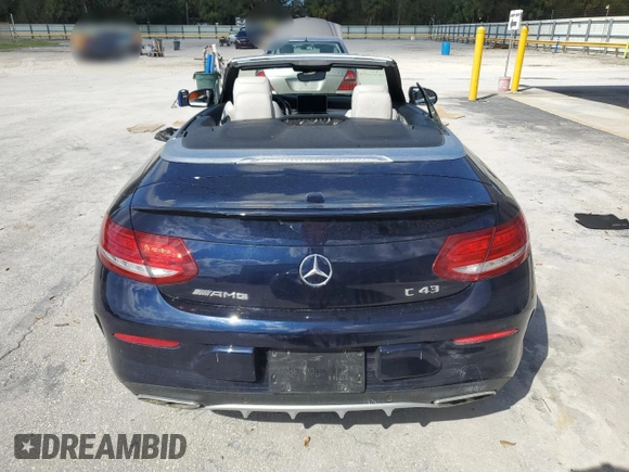 2018 Mercedes-Benz C 43 AMG with VIN WDDWK6EB6JF667015, listed as a Copart auction lot 75165524 with Not provided miles and Non repairable. Bid and sale history available at DreamBid. Image 6.