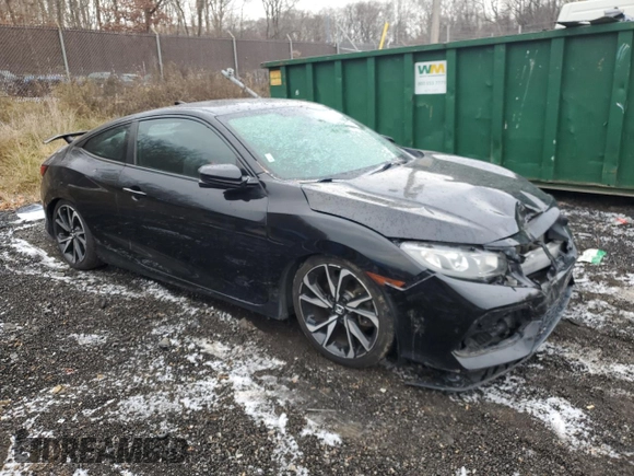 2018 Honda Civic Si Coupe with VIN 2HGFC3A50JH751840, listed as a Copart auction lot 85294474 with 97,982 mi miles and Salvage Title. Bid and sale history available at carsss.com. Image 4.