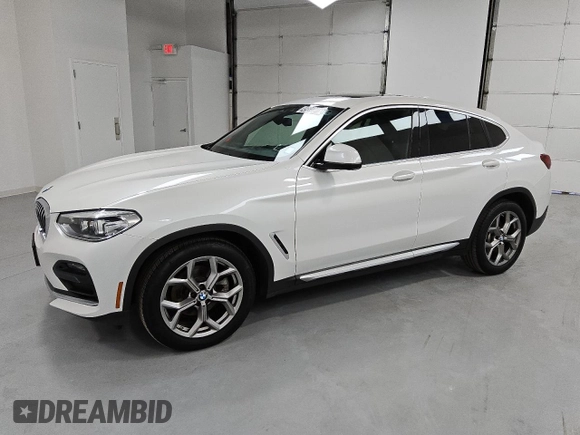 2021 BMW X4 xDrive30i z VIN 5UX2V1C04M9E94765, wystawiony jako Copart lot #49813915 z przebiegiem 34 483 mil mil oraz Czysty tytuł • Clean title. Historia ofert i sprzedaży dostępna na DreamBid. Obrazek 1.