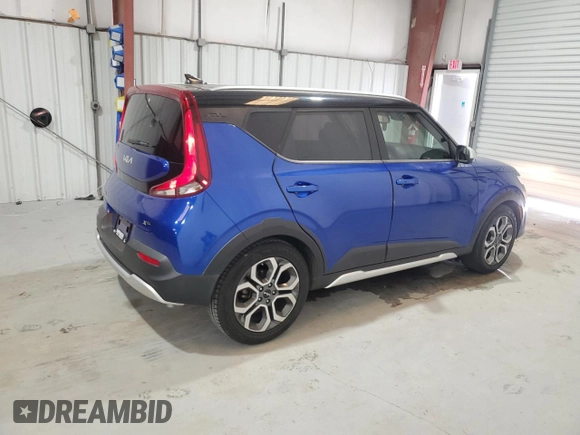 2022 Kia Soul X-Line with VIN KNDJ23AU4N7169096, listed as a Copart auction lot 53077425 with 111,110 mi miles and Clean Title. Bid and sale history available at DreamBid. Image 3.