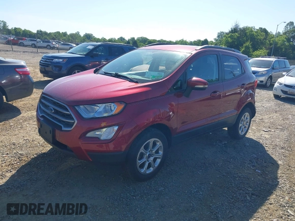 2021 Ford EcoSport SE with VIN MAJ6S3GL6MC406378, listed as a IAAI auction lot 42270108 with 66,637 mi miles and . Bid and sale history available at DreamBid. Image 17.