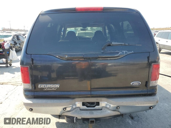 2000 Ford Excursion Limited with VIN 1FMNU42S7YED53975, listed as a Copart auction lot 59947065 with 188,889 mi miles and Clean title. Bid and sale history available at DreamBid. Image 6.