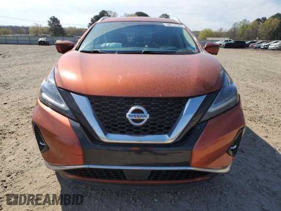 2019 Nissan Murano SL z VIN 5N1AZ2MJ5KN102243, wystawiony jako Copart lot #50614165 z przebiegiem 93 493 mil mil oraz Szkoda całkowita • Salvage title. Historia ofert i sprzedaży dostępna na DreamBid. Obrazek 5.