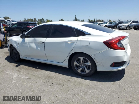 2021 Honda Civic LX z VIN 2HGFC2F60MH539648, wystawiony jako Copart lot #57490435 z przebiegiem 70 414 mil mil oraz Szkoda całkowita • Salvage title. Historia ofert i sprzedaży dostępna na DreamBid. Obrazek 2.