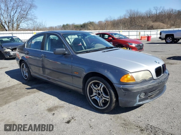 2001 BMW 3 Series 330i with VIN WBAAV53421JR79675, listed as a Copart auction lot 50988985 with 134,600 mi miles and Salvage Title. Bid and sale history available at carsss.com. Image 4.