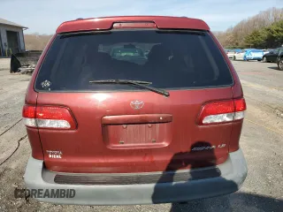 2002 Toyota Sienna LE with VIN 4T3ZF13C62U503242, listed as a Copart auction lot 81614164 with 126,234 mi miles and Salvage Title. Bid and sale history available at carsss.com. Image 6.